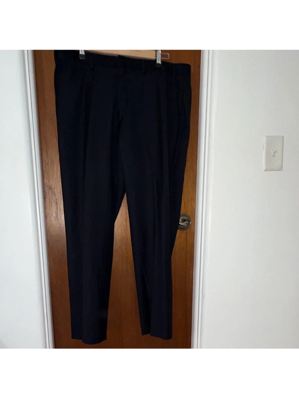 DKNY Black Men's Dress Pants - Straight Fit
